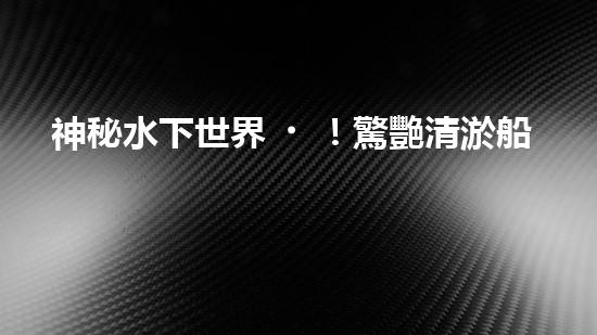 神秘水下世界！驚艷清淤船操作，全程視頻曝光！